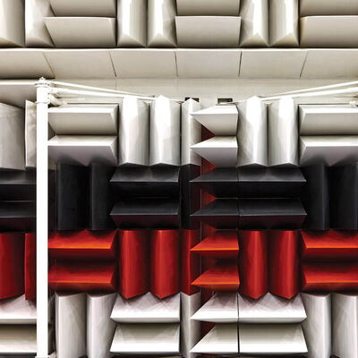 Acoustic soundproofing panels in modern architectural design.